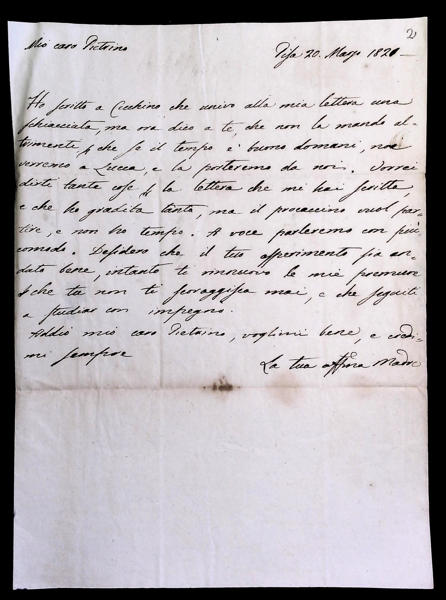 Elisabetta Scorzi sue lettere